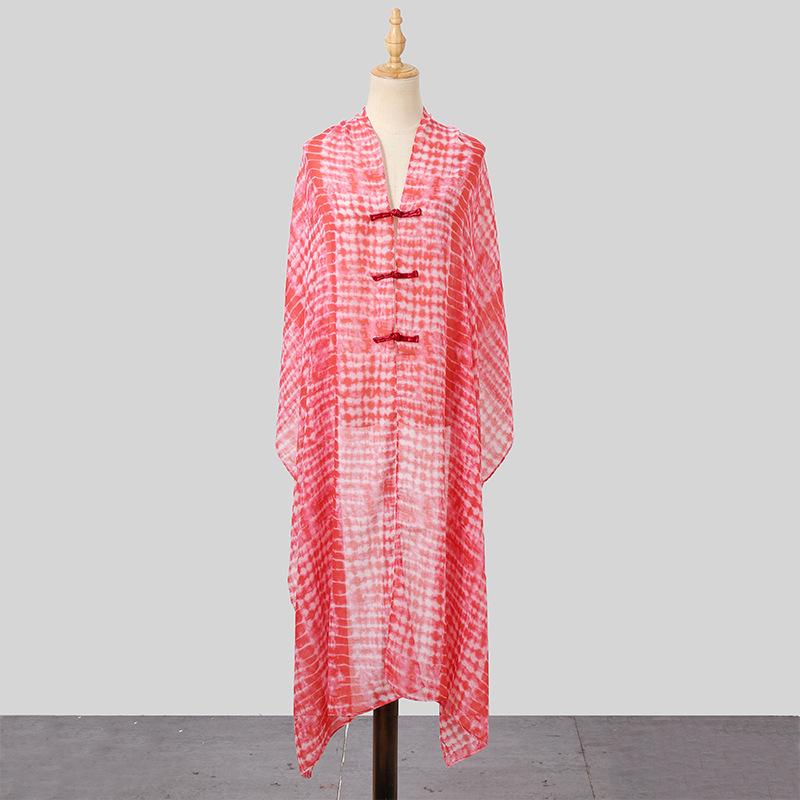 Elegant Women Thin Silk Scarf Wrap Shawl Print Ladies Sunscreen Bandanas Hijab Mujer Boho Scarve Pareo Casual Chinese Style New