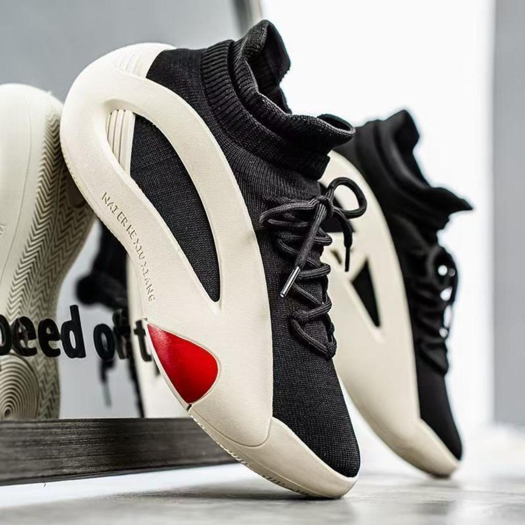 New men's shoes fly-woven mesh one-pedal casual socks shoes breathable non-slip trend versatile youth sports shoes