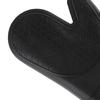 Heat Resistant Gloves Thickened Silicone Cotton Lining Insulated Oven Mitts for Kitchen Cooking Baking Black