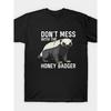 DON'T MESS with THE HONEY BADGER Men's Vintage T-Shirt - Honey Badger Print, Loose-Fit Casual Round Neck Tee Suitable for - Wear, Machine Washable