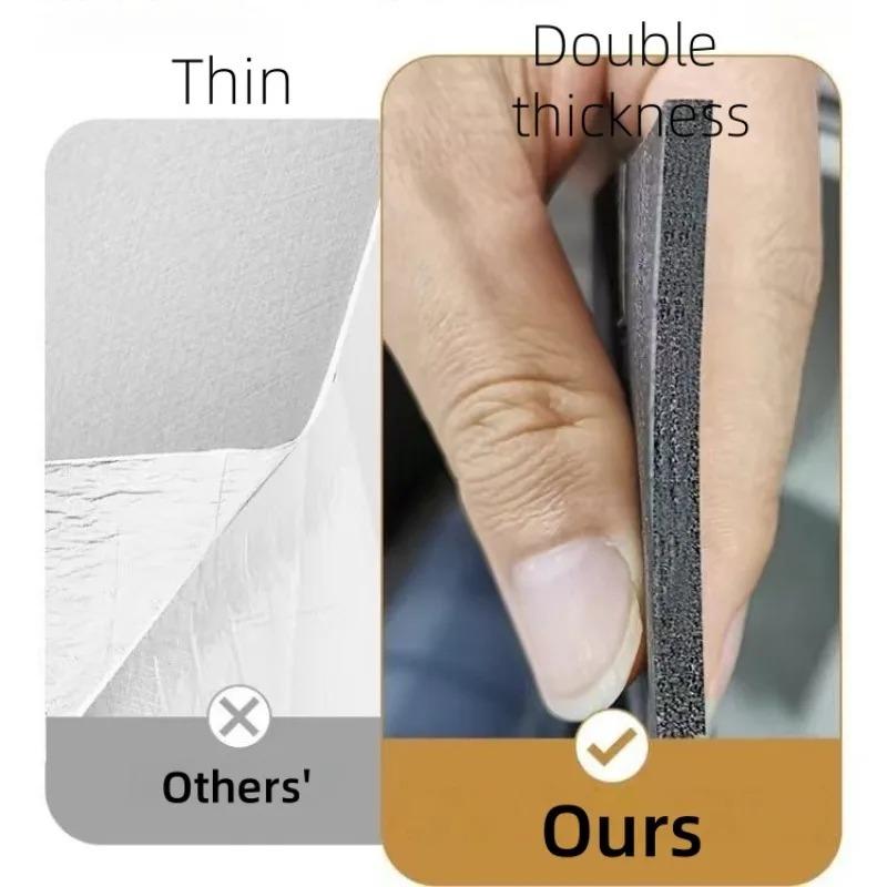 Dicke Holzmaserung Selbstklebender Wandaufkleber Wasserdicht für Heimdekoration Schälen und Kleben Schaumtapete Schlafzimmer Wohnzimmer