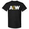 AEW LOGO T-SHIRT (WEISS GOLD) AEW Offizielles T-Shirt