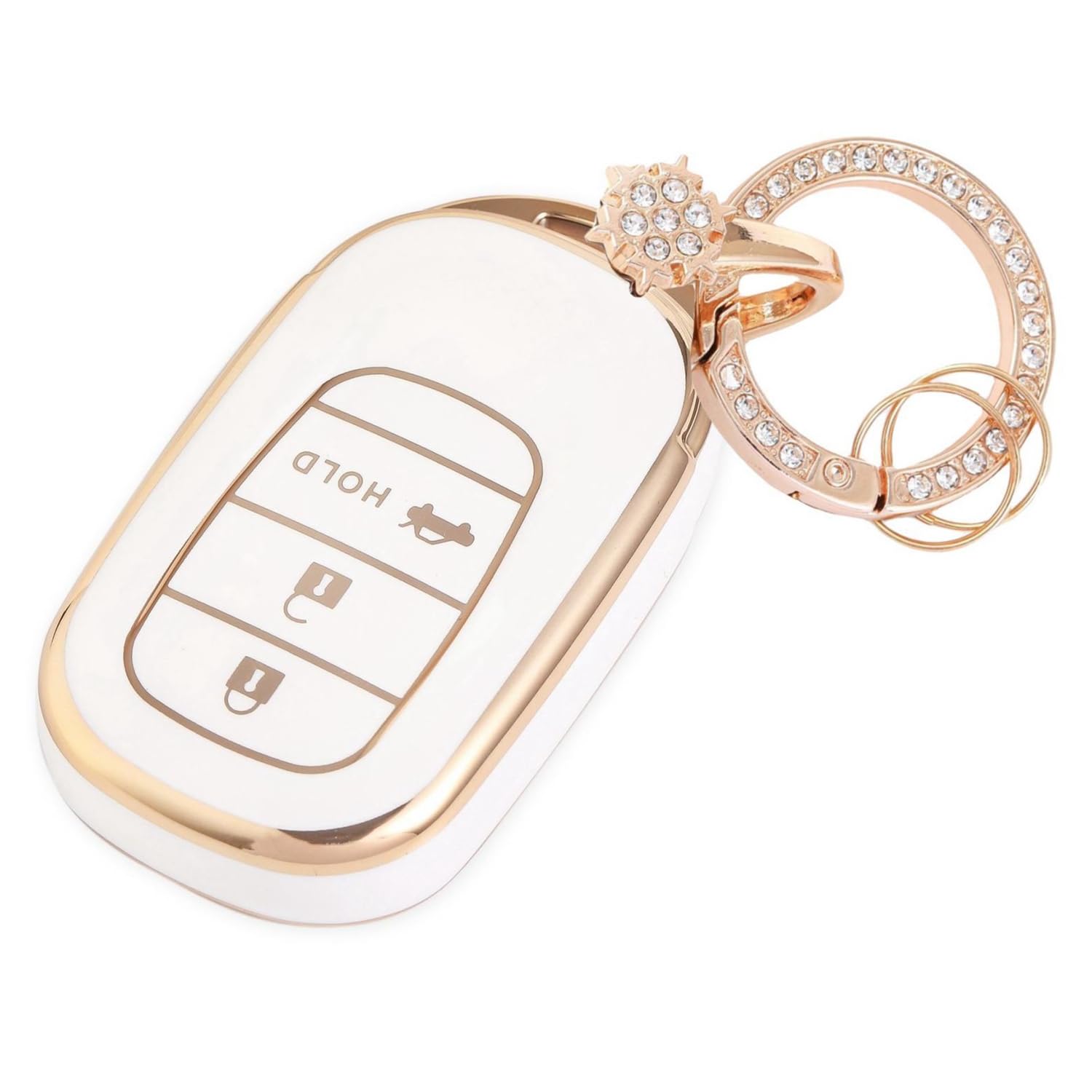 

[Nacalikeey] Key Case Compatible with N-BOX Custom JF5JF6 Cute Key Case New Step Wagon Key Chain Compatible with Honda New Step Wagon Key Cover N