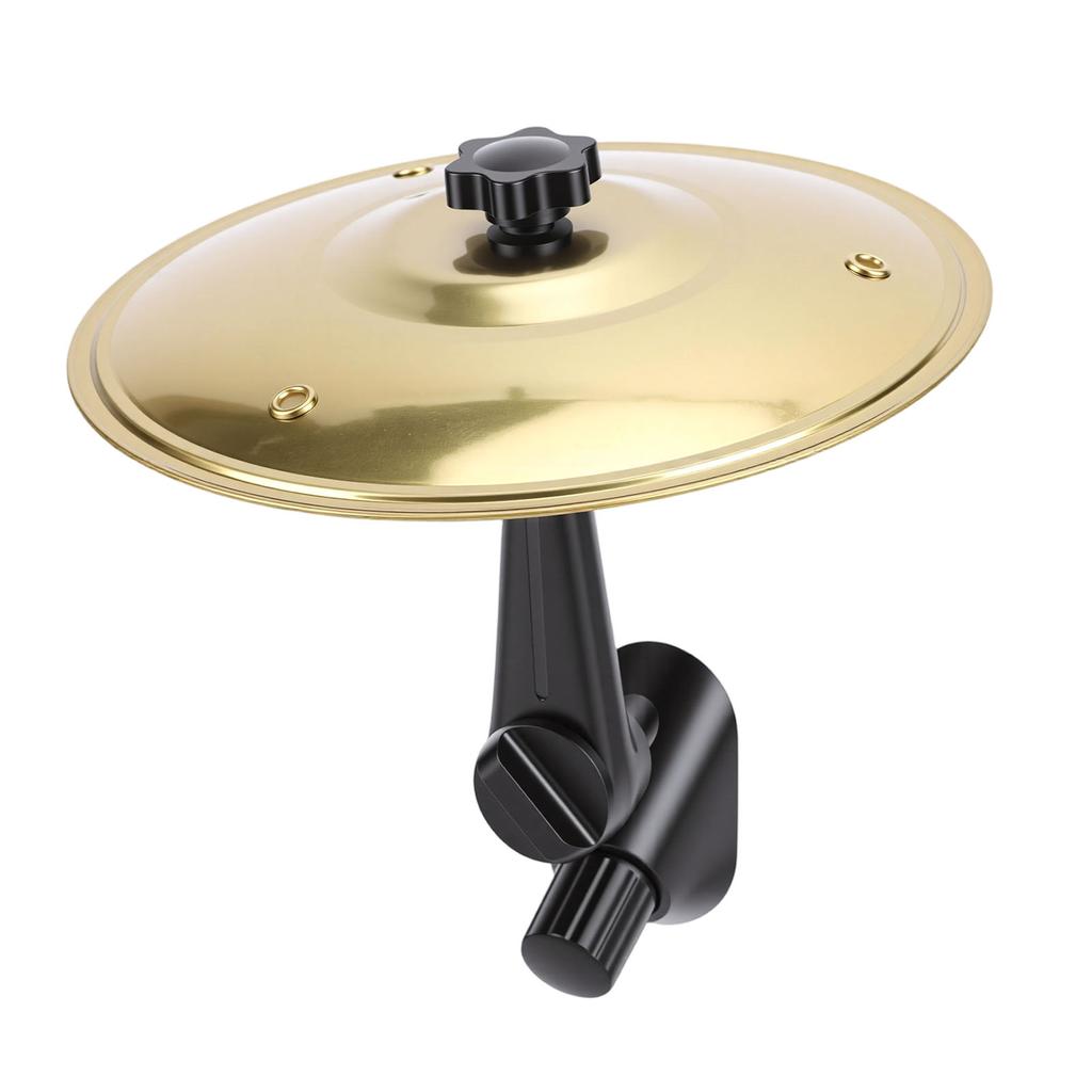 Car Cymbal Air Vent Stainless Steel Dual Ball Joint Dashboard Cymbal Golden with Silicone Pad Golden
