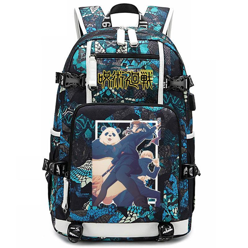 Bag Anime Peripheral Five Wushu Second Dimensional Backpack for Junior High School Students and Elementary School Students Large Capacity Backpack