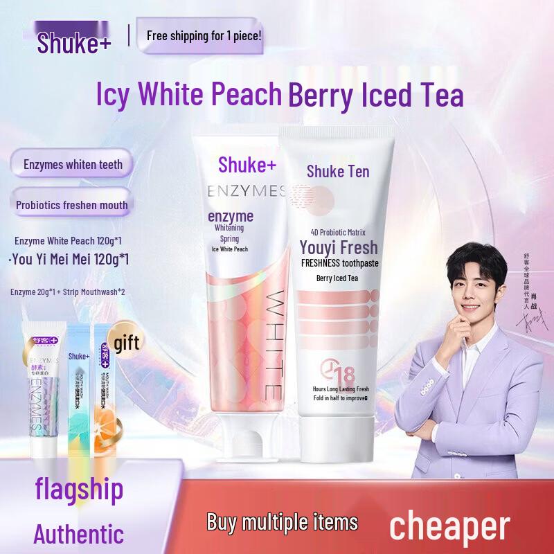 Shuke Enzyme & Probiotic Toothpaste Duo Set