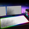 RGB Sechseck Gaming Mauspade XXL Rutschfester Teppich Schreibtischunterlage Computer Zubehör Büro Geometrisches Mauspade Leuchtende Erweiterte Spielmatte