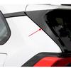 Car Accessories Fit for Toyota RAV4 2019-2025 Exterior ABS Rear Spoiler Wing Side Beveled Window Sill Pillar Molding Cover Trim (Carbon Fiber) 2PCS