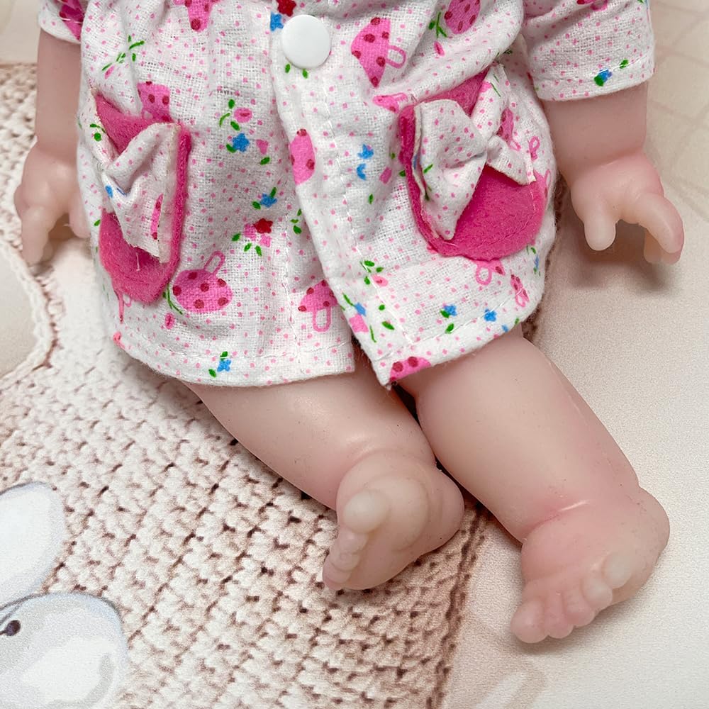 COSDOLL Reborn Puppe Vollsilikonpuppe Realistisches Baby Weiche Puppe Kind Babypuppe Neugeborenes Reborn-Baby Kinderpflegeübung Geburtstags-Weihnachtsgeschenk