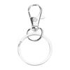 100Pcs Metal Swivel Lobster Claw Clasps Swivel Lobster Clasps with Large Rings Metal Keychain Making Accessories