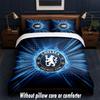 Designové lůžkoviny Chelsea FC 1 povlak na přikrývku + 2 povlaky na polštář Měkké prodyšné domácí lůžkoviny