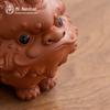 Purple Clay Awakening Lion Tea Pet