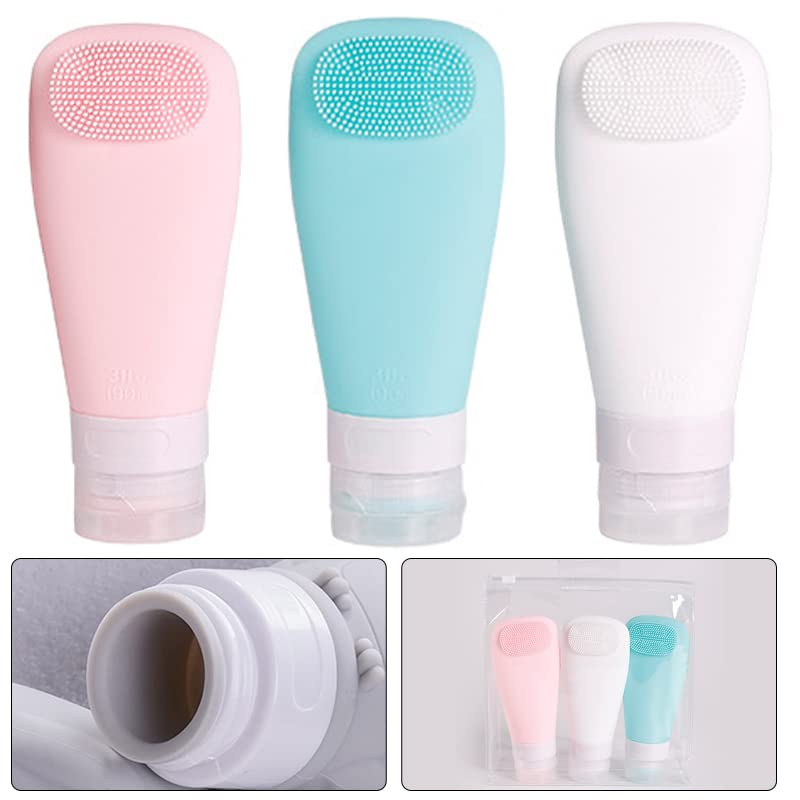 

[AAGWW] Travel cell phone pocket liquid independent packaging travel bottle refill container Leak prevention Made of food grade silicone business trip
