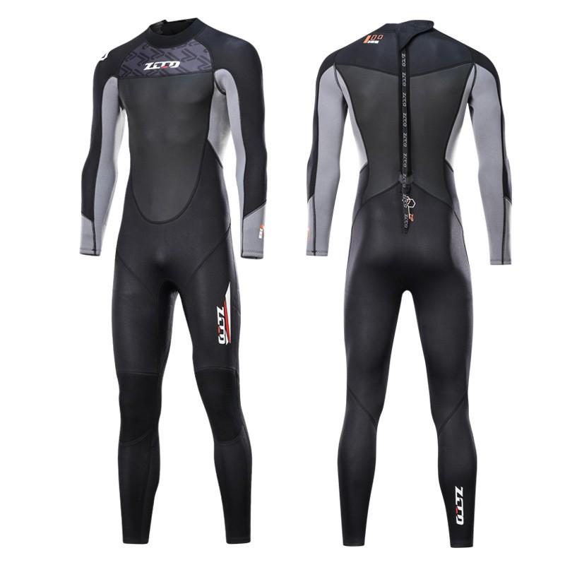 ZCCO 3mm Full Wetsuit Men Women Chloroprene Neoprene Diving Surfing Snorkeling Thermal Protection Suit
