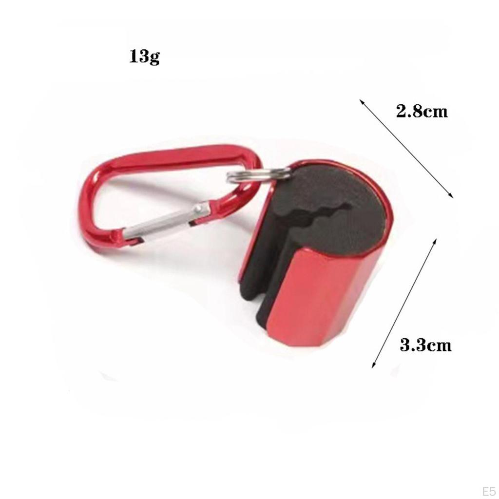 Fishing Rod Holder Clip with Keychain Attachment