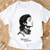 T-shirt décontracté élégant à col rond pour garçons et filles, nouveaux t-shirts en coton pour enfants, t-shirt à manches courtes avec impression dessin animé Michael Jackson "Bad"