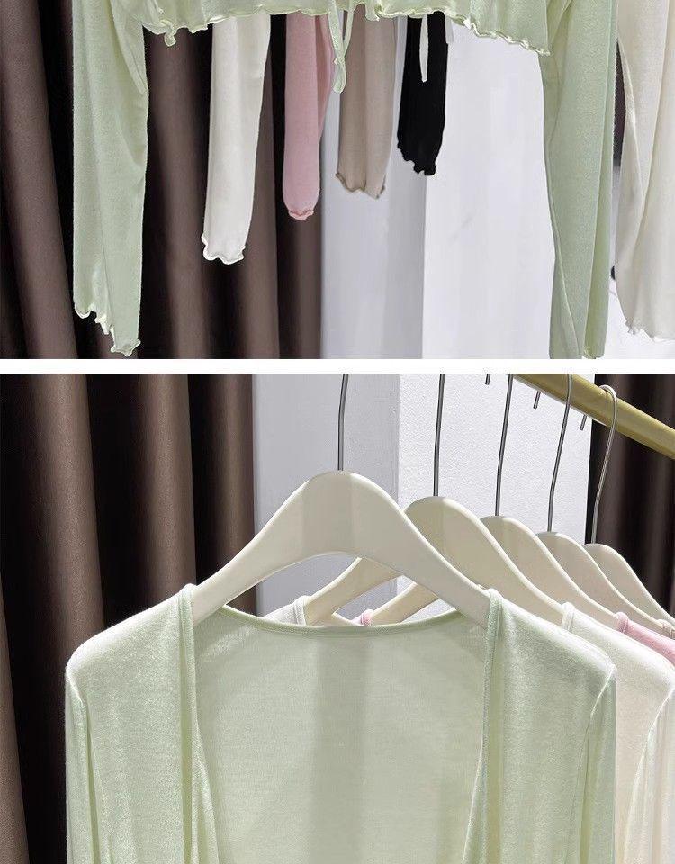 Women's Plus Size Ultra-Thin Ice Silk Sun Protection Cardigan Shawl