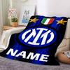 Custom Name Argentina Football Crest Blanket for Couch & Bed, Plush Cozy Fuzzy Blanket Super Soft & Warm Blankets for Fall and Winter. 0908222
