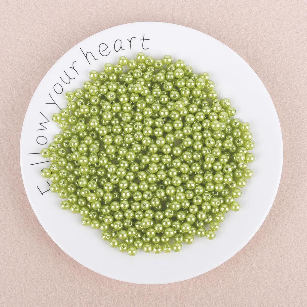 ABS Perforated Pearl-Like Beads for DIY Earrings, Bracelets, Ancient Style Hairpins