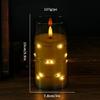 Simulated LED Bullet Candle String Lights - Decorative Acrylic Atmosphere Lights