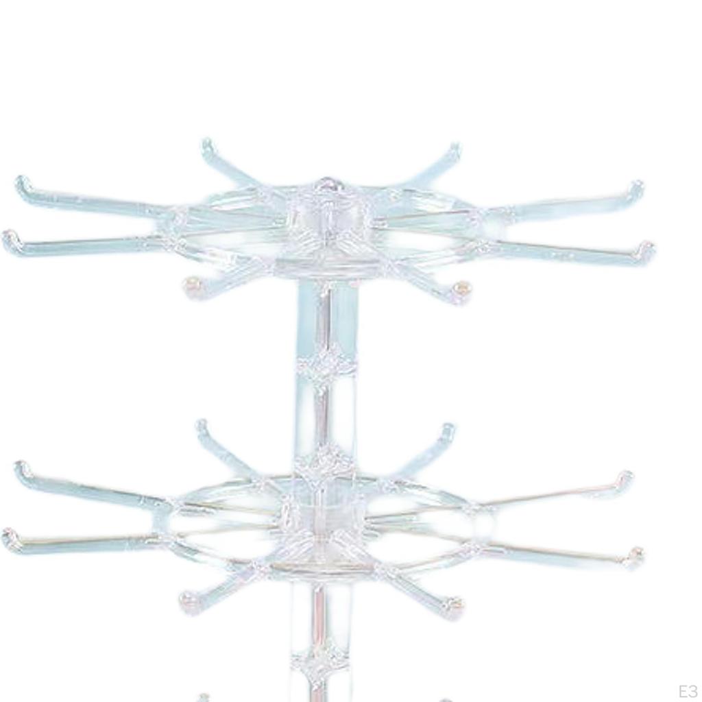 Bracelet Display Stand 3 Layer Rotating Jewelry for Dressing Table Bangle