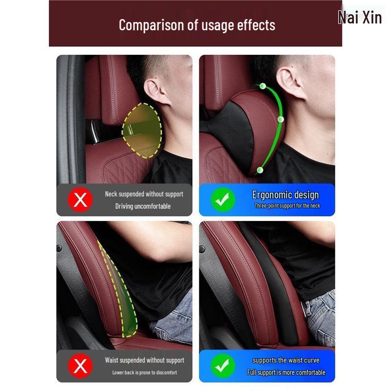 BYD Dolphin Car Headrest Lumbar Support for Qin, Song, Yuan PLUS, Pro Tang EV, Han DM, Destroyer.