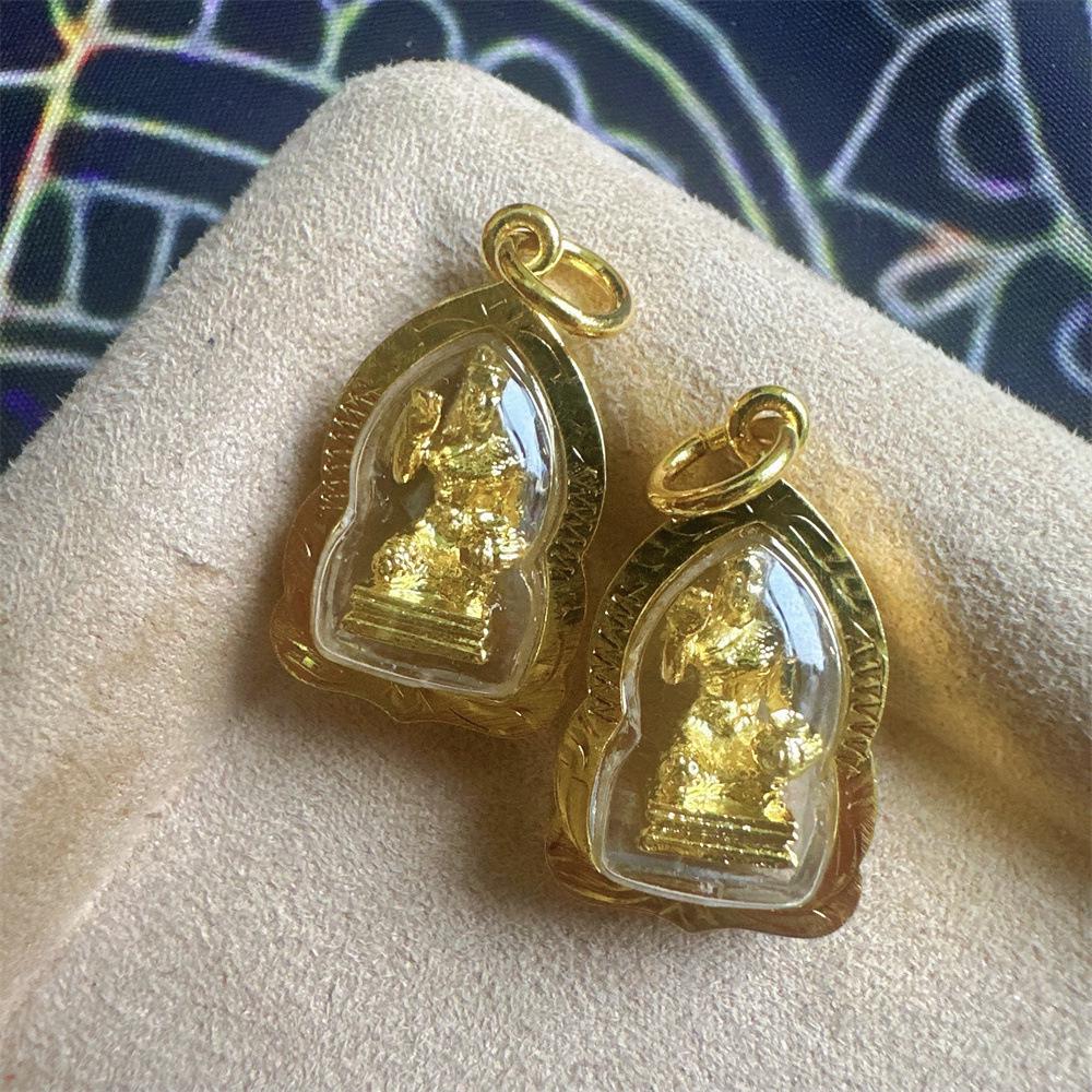 Thai Buddhist Mini Beckoning Goddess Statue - Authentic Temple Design