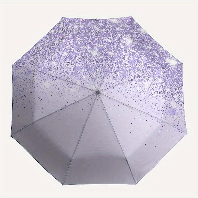 

1pc GlitteryLavender Themed High-quality Umbrella,Automatic Opening and Closing Umbrella,Multi-functional Umbrella G0811268