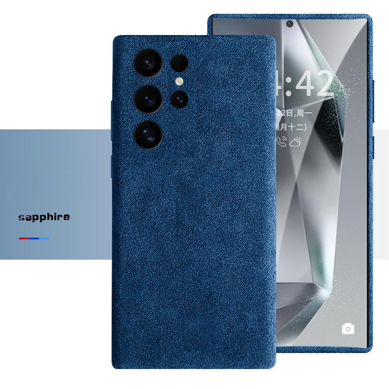 

Розкішний чохол з італійської замші, імпортований, з сильним MagSafe для Samsung Galaxy S24 S25 Ultra Plus, преміальний чохол з повним покриттям Artificial Leather&Galaxy S25 Ultra синій