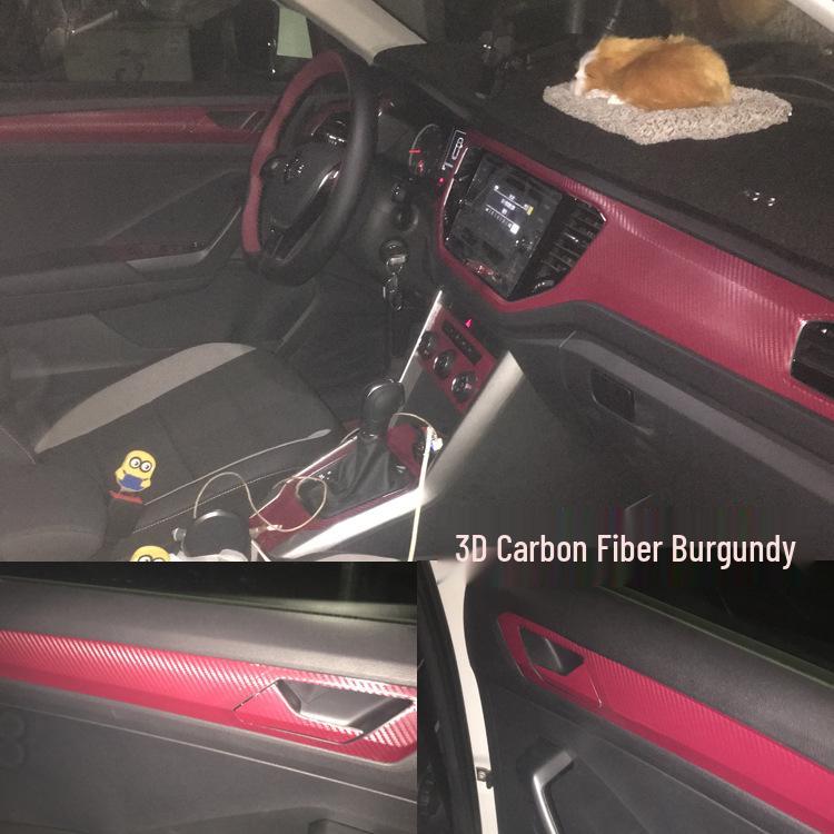 Volkswagen T-ROC Center Console Carbon Fiber Interior Sticker