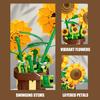 New Sunflower Building Blocks Flower Bouquet Model Bricks Set Idea Home Decoration Educational Puzzle Toys Holiday Gifts