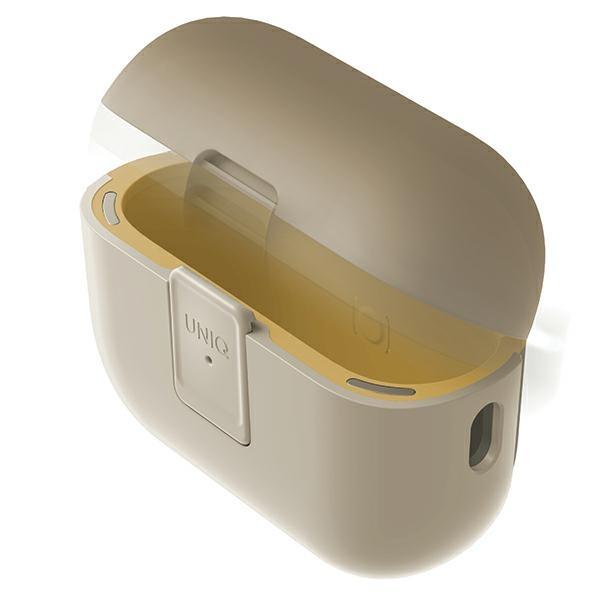 Uniq Etui Clyde Lock Case Airpods Pro 2(2022/2023) Beżowo-Żółty/Ivory-Canary Yellow