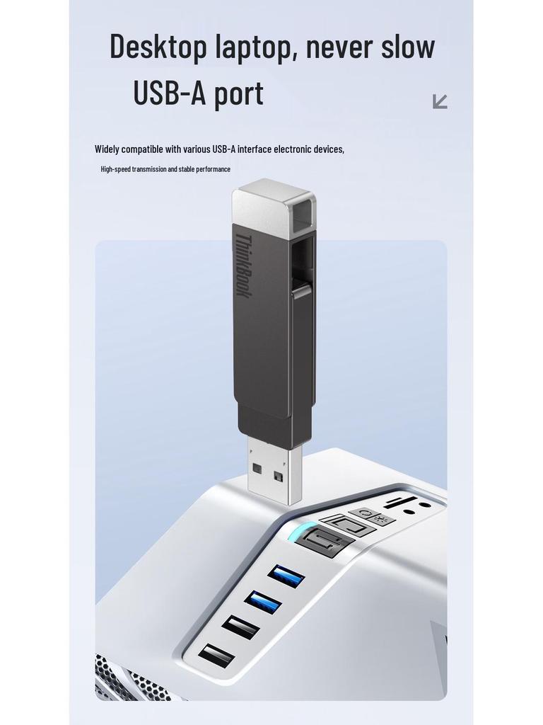 Lenovo BU100 Dual-Interface 64GB Typ-C USB-Flash-Laufwerk für Mobilgeräte und Computer