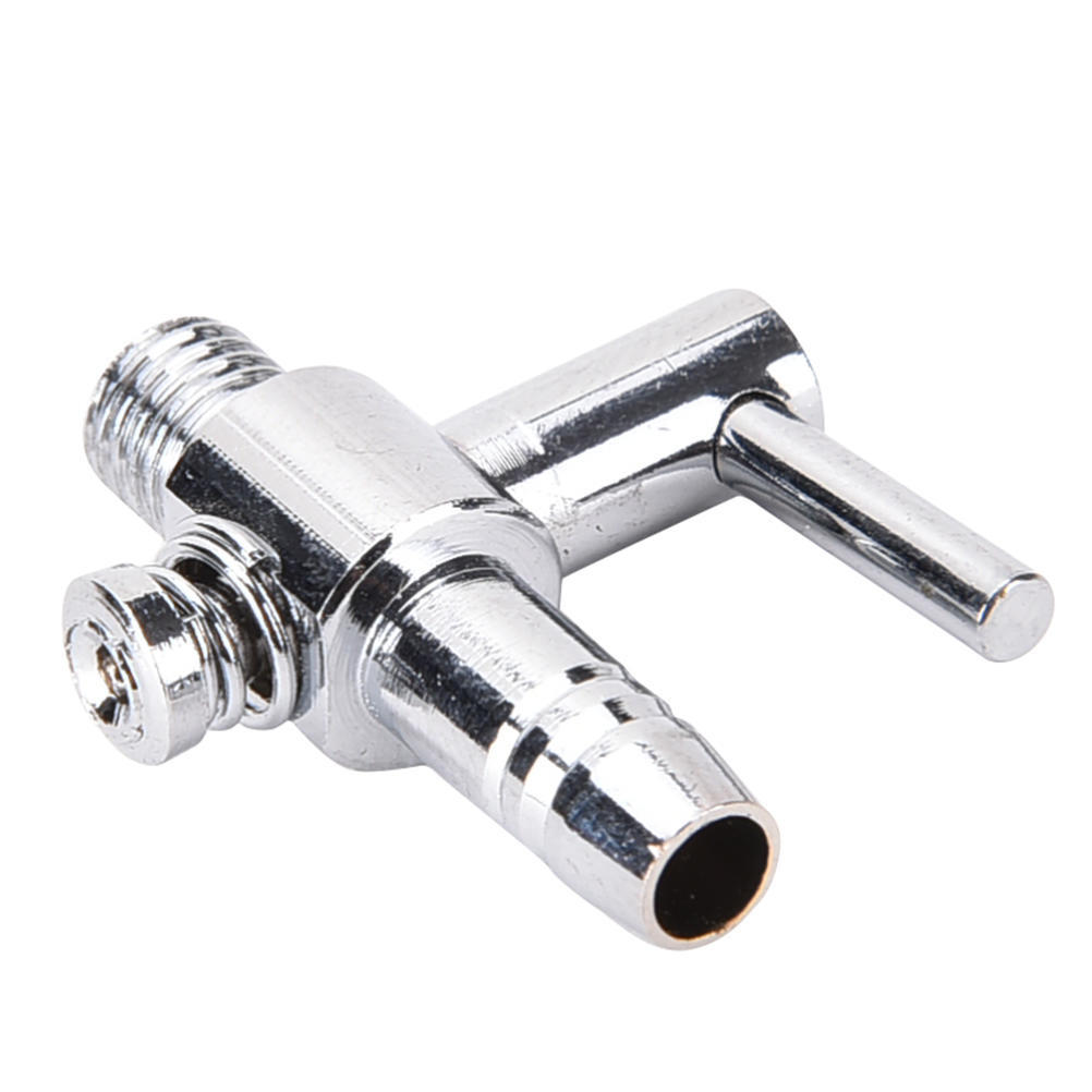 1Pc Thread Stainless Steel Aquarium Air Flow Distributor Lever Control Valve