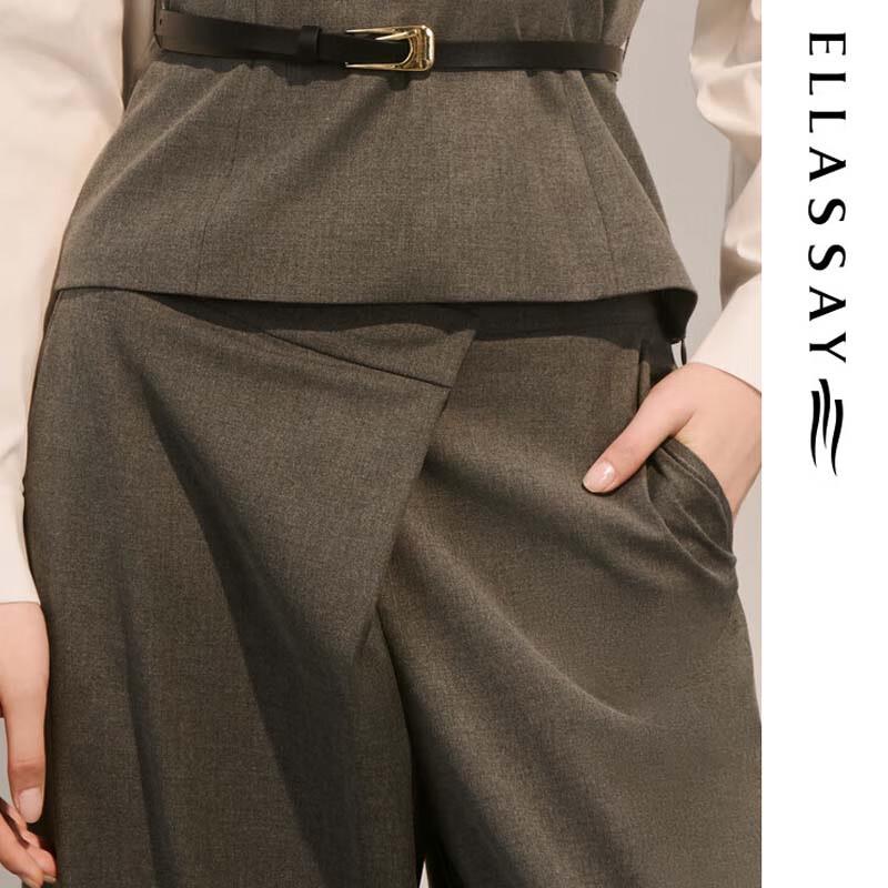 ELLASSAY Women's High-Waist Wide-Leg Commuter Pants EWD363K00200