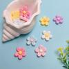 New Novelty 100Pcs Flatback Resin Daisy Flowers Cabochons 22MM Mini Florals Embellishments for Spring Summer Jewelry Making DIY