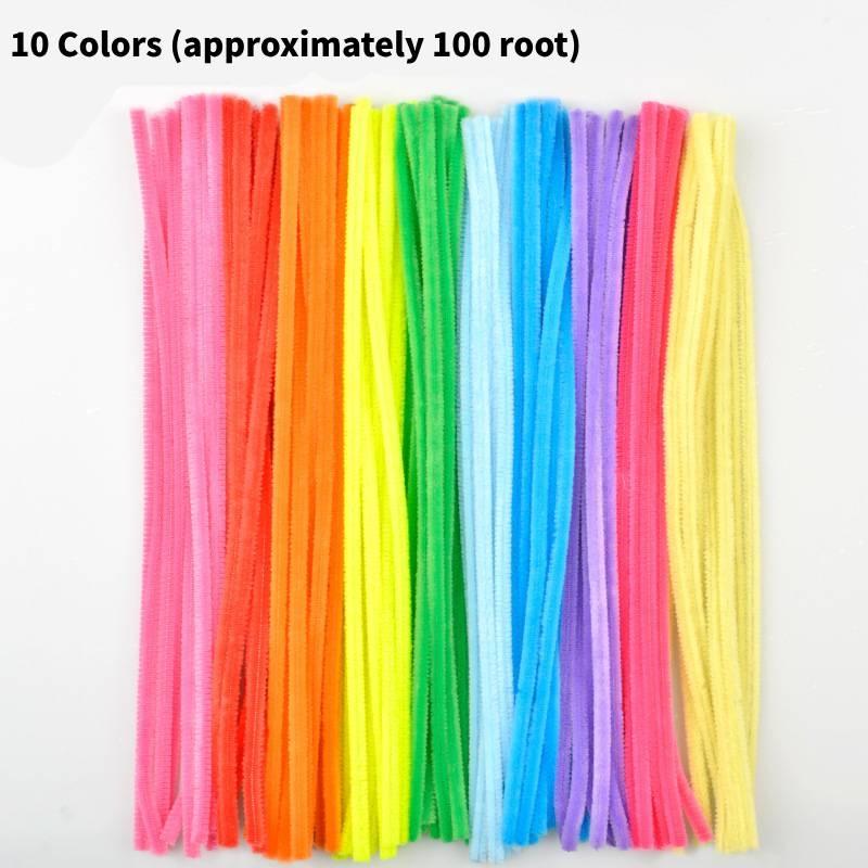 Plush Colored Twisting Rod Diy Simulation Strips Folding Rod Flowers Kid Toy