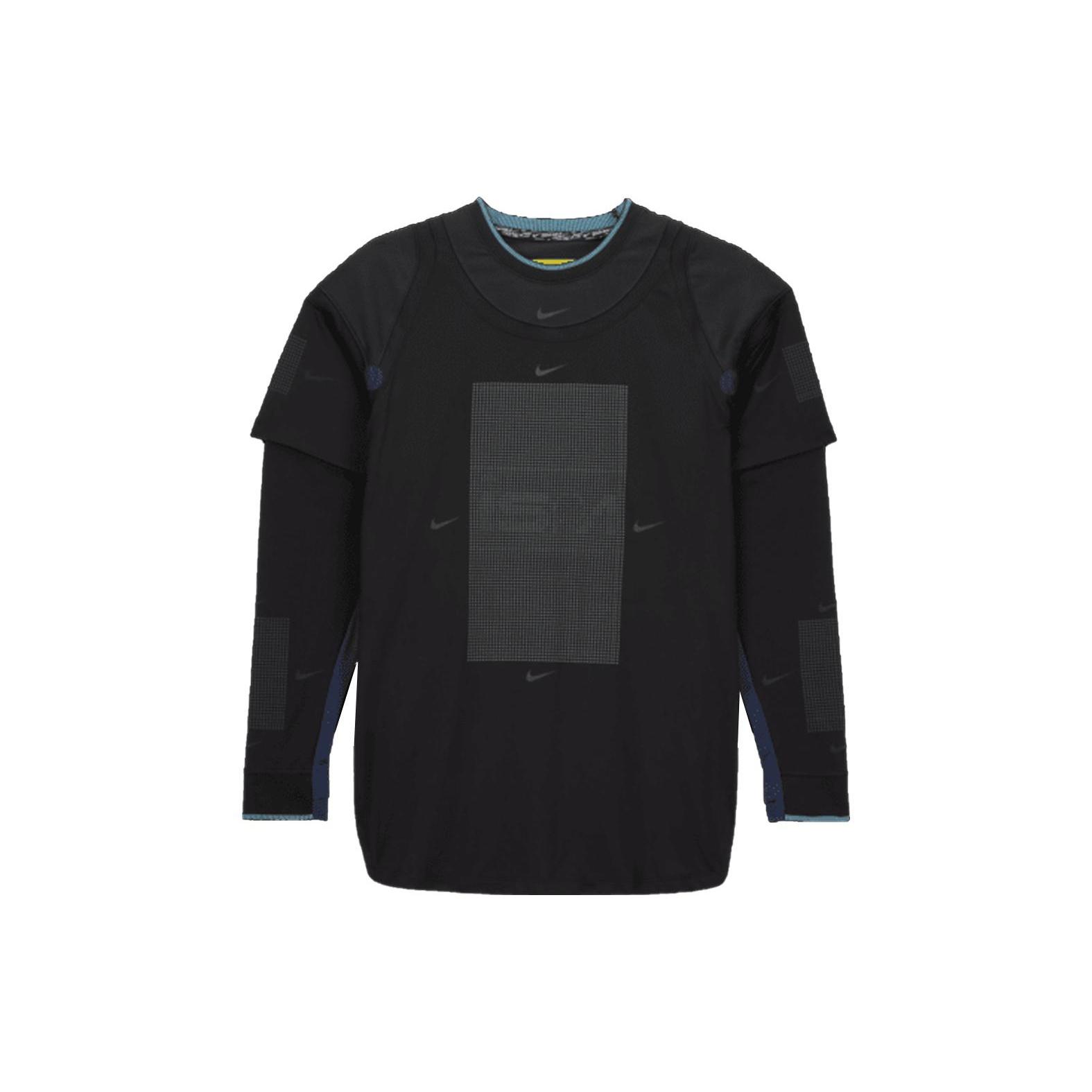 Nike ISPA Long Sleeve T-Shirt Asia Sizing Black Men s FB2706-010 S