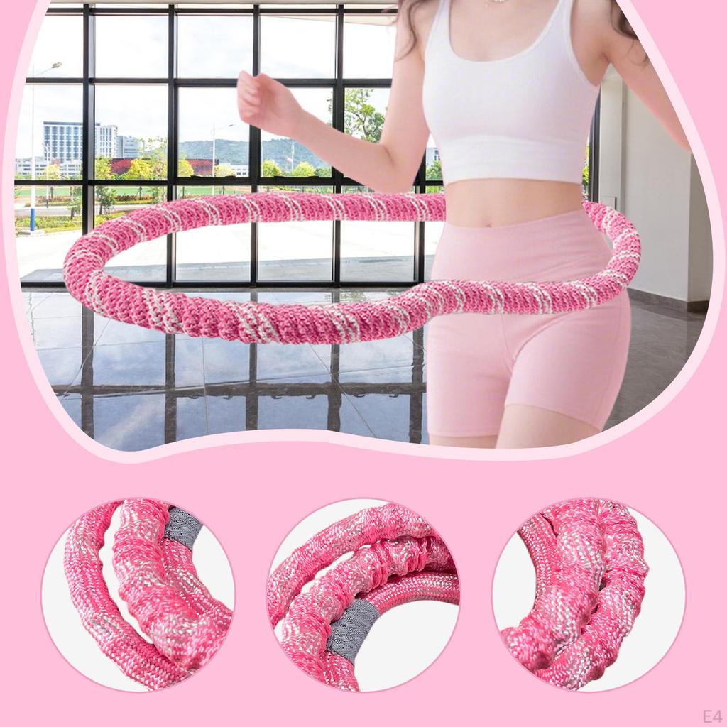 Foldable Fitness Hoop Abdomen Circle Sports Quiet Entertainment Portable Spring Workout