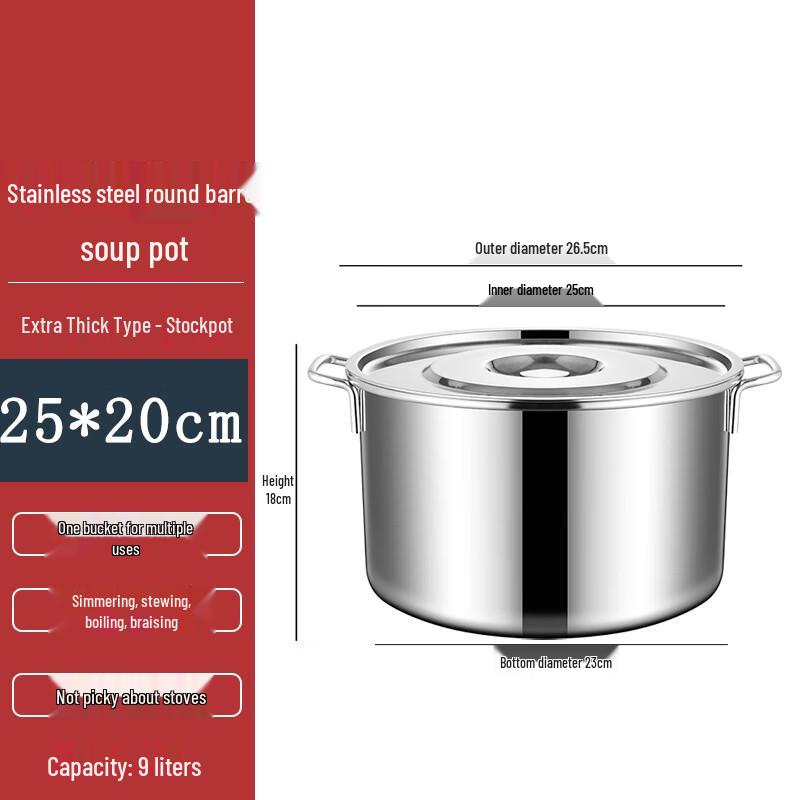 Homeglen Stainless Steel Multi-Purpose Pot with Lid
