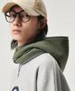 GOSTREET Fleece Muffler Hoodie Khaki