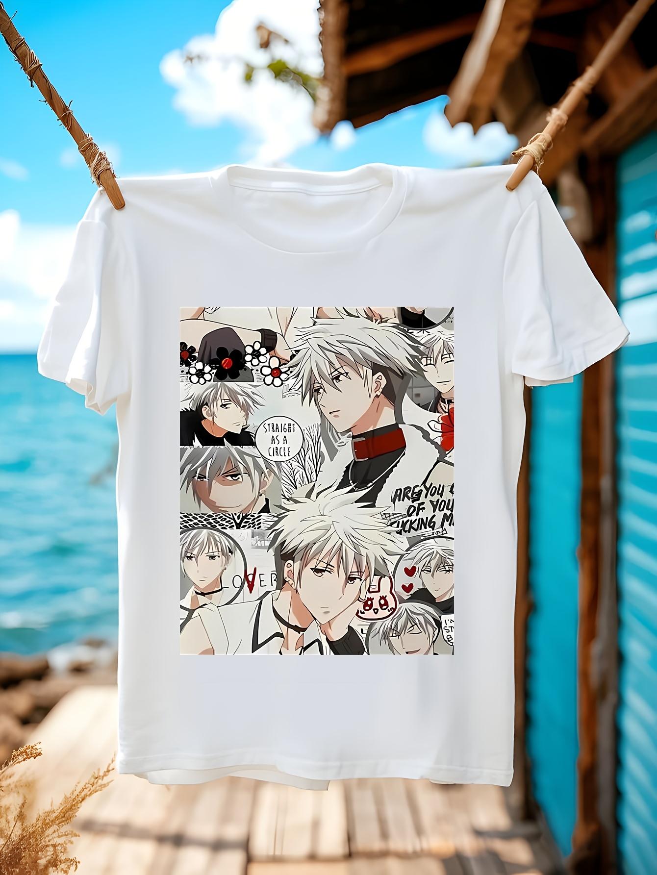 Anime Graphic Tshirt Graphic Tshirt - Black Shirt with Ex... XL