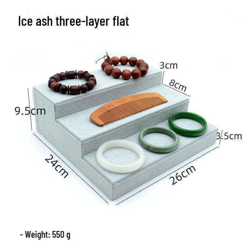 Zestaw biżuterii z lodowego aksamitu: Taca, Rama, Manekin, Przechowywanie naszyjników i bransoletek