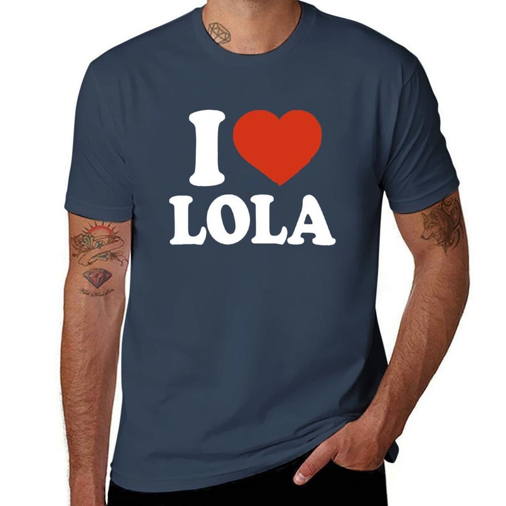 I Love Lola Tshirt Christmas Casual Short Sleeve Top