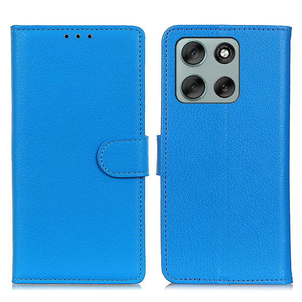 For Motorola Moto G56 5G Wallet Case PU Leather Phone Cover Litchi Texture