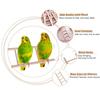 1PC Birds Toy Wooden Ladders Swing Scratcher Perch Climbing Ladder Bird Cage DIY Hanging Decor Hamsters Parrot Toys Pet Supplies
