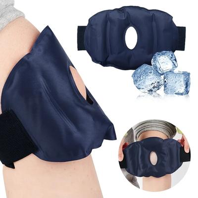 Kältekompresse für Knie bei Verletzung, Wiederverwendbare Eispackung-Bandage für Knieersatzoperation, Kälte-Gel-Packs Kältetherapie, Arthritis, Schwellungen