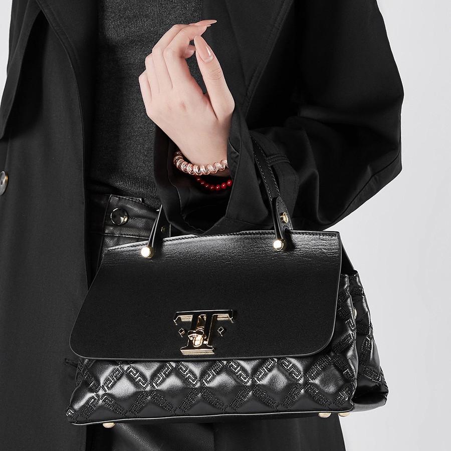 Sac à Bandoulière en Cuir Diamanté Mode pour Femme Sac Messager Polyvalent Sac à Main Simple pour le Quotidien