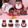 Durable Plastic Christmas Candy Jar Large Capacity Transparent Snowman Ornament Storage Box Strong Plastic Cookie Jars