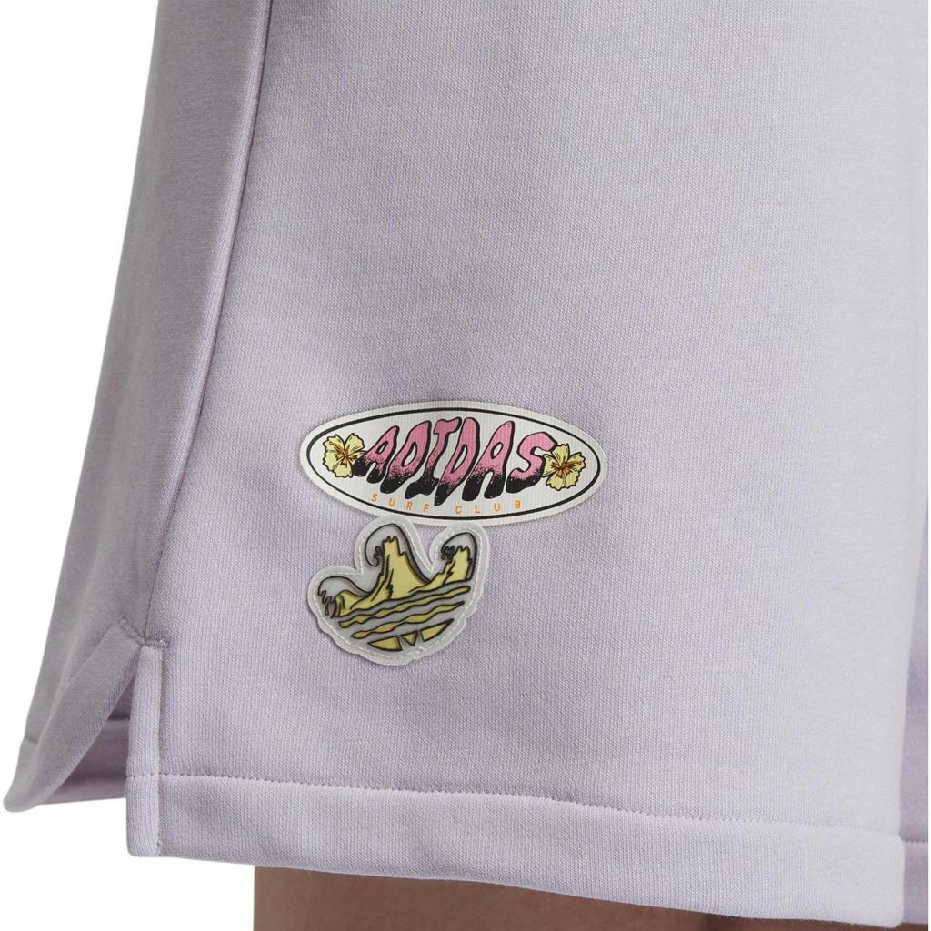 adidas Originals Holiday Graphic Shorts Women Shorts Silver IW6303